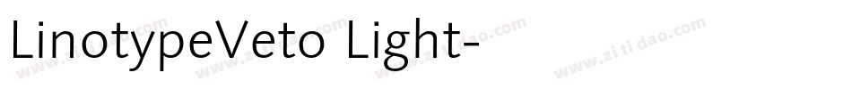 LinotypeVeto Light字体转换